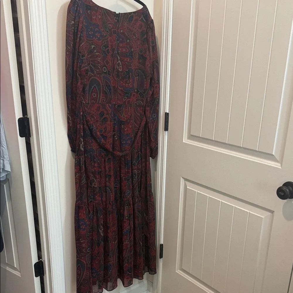 Lauren Ralph Lauren Multicolor Paisley Long Sleeve Dress